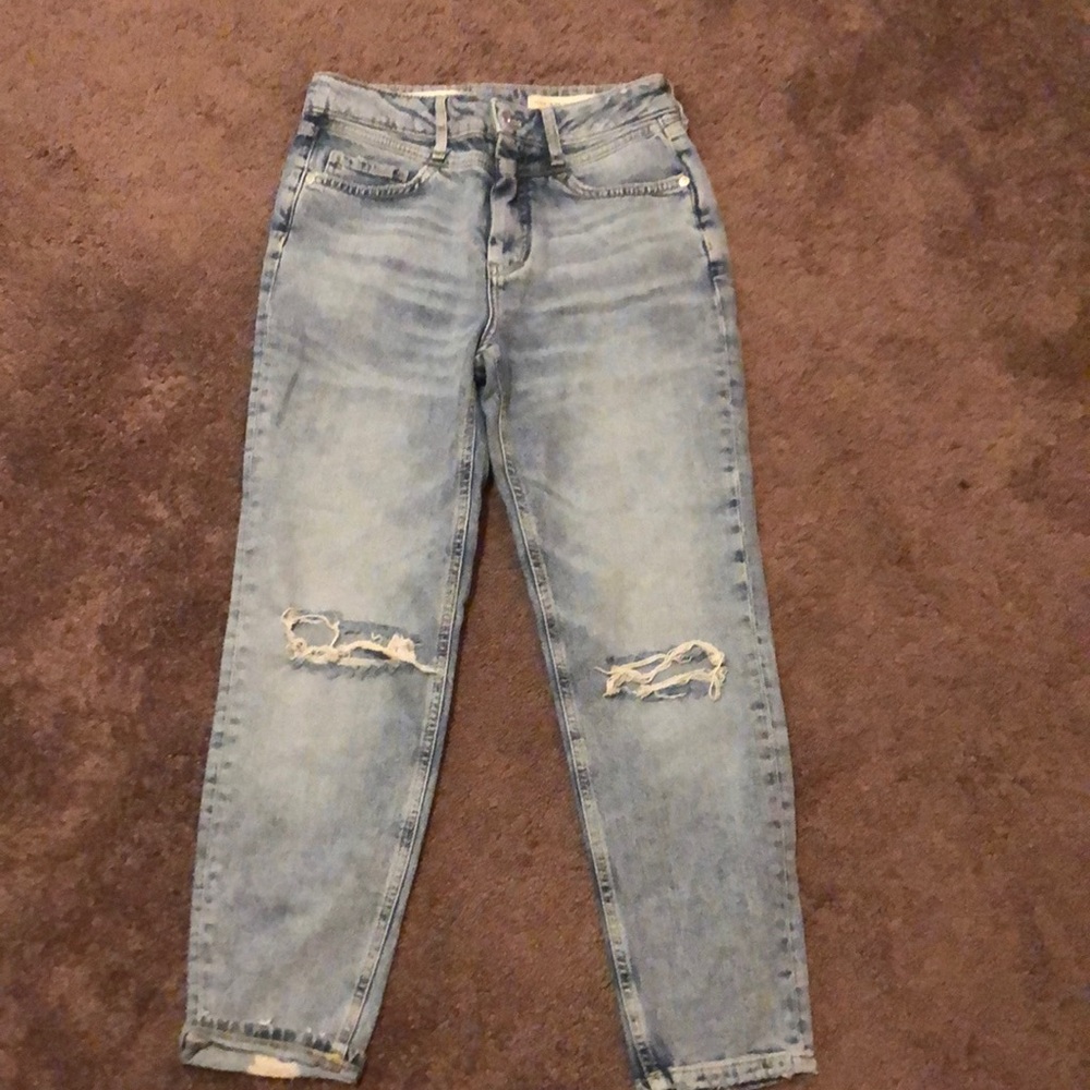 PILCRO and the LETTERPRESS HIGH RISE SLIM JEANS